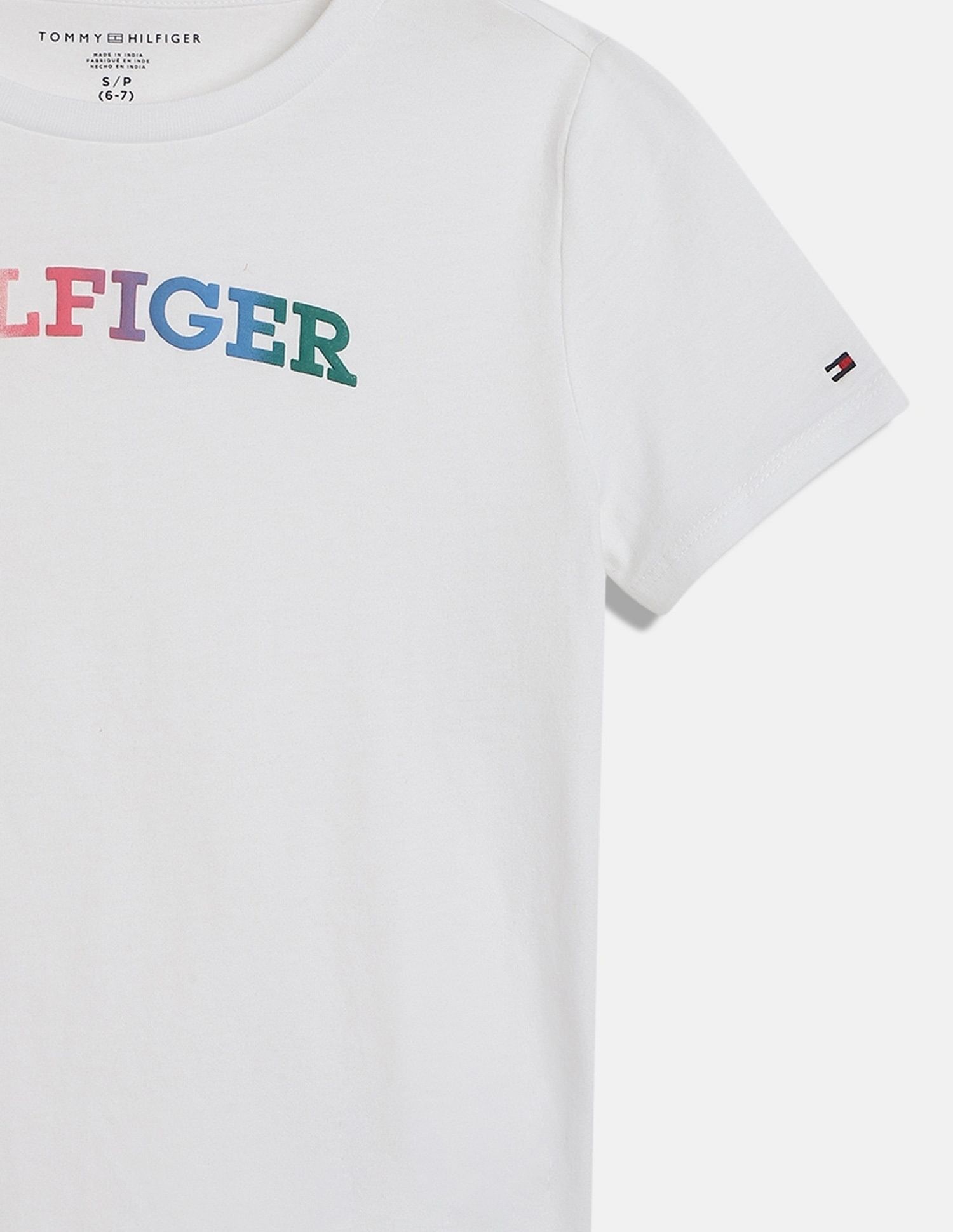 Tommy Hilfiger Girls White Logo T-Shirt