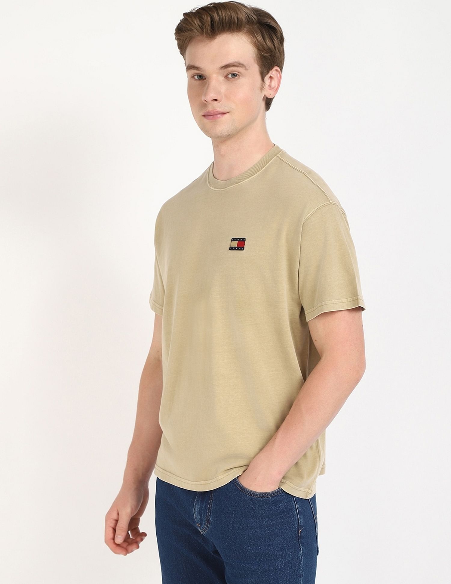 Tommy Hilfiger Solid Relaxed-Fit Cotton T-Shirt