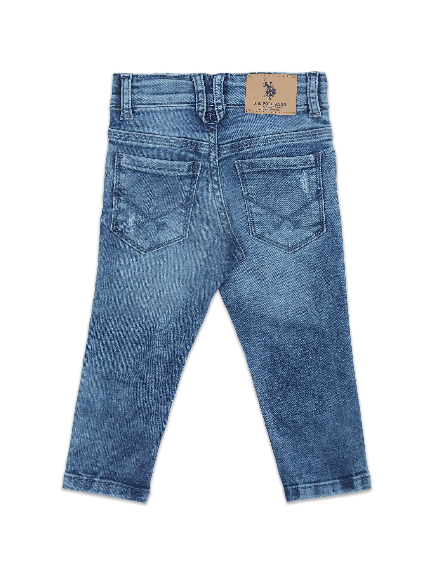 U.S. Polo Assn. Kids Boys Distressed Authentic 1890 Jeans