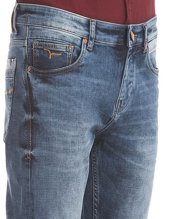 Buy Flying Machine Tapered Fit Cropped Jeans - NNNOW.com