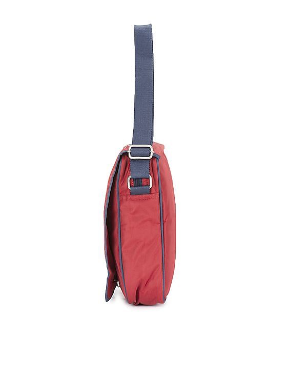 U.S. Polo Assn. Contrast Trim Flap Messenger Bag