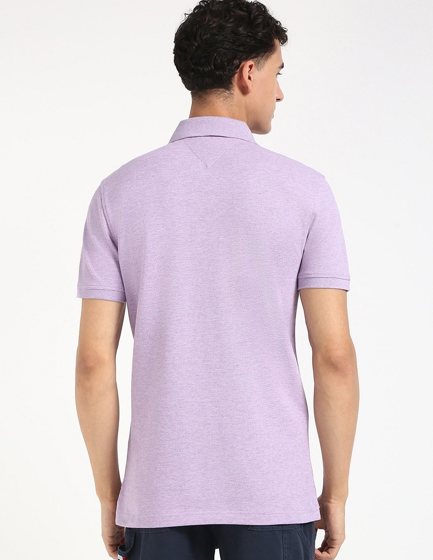 Tommy Hilfiger Solid Slim-Fit Cotton Polo Shirt