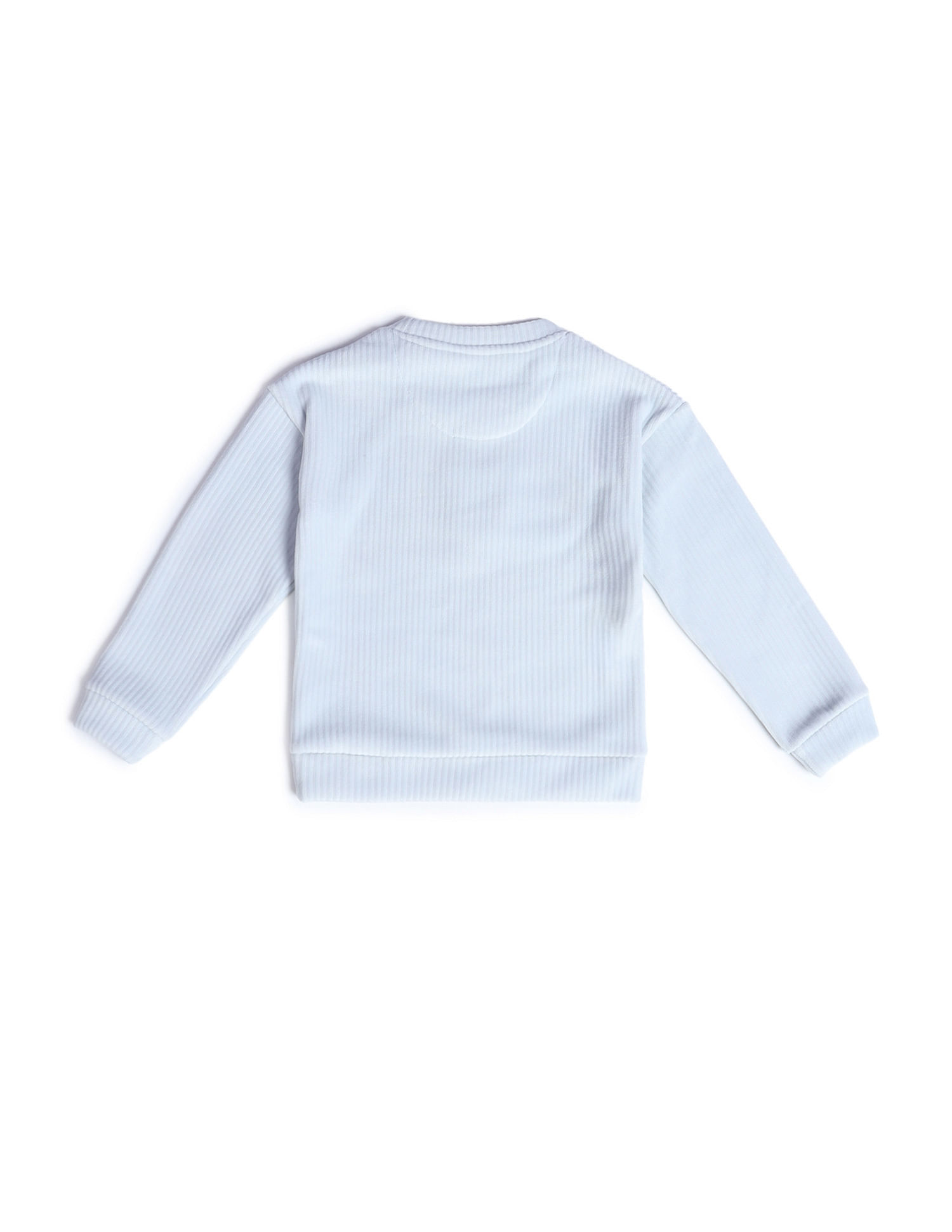 U.S. Polo Assn. Kids Girls Ribbed Sweatshirt
