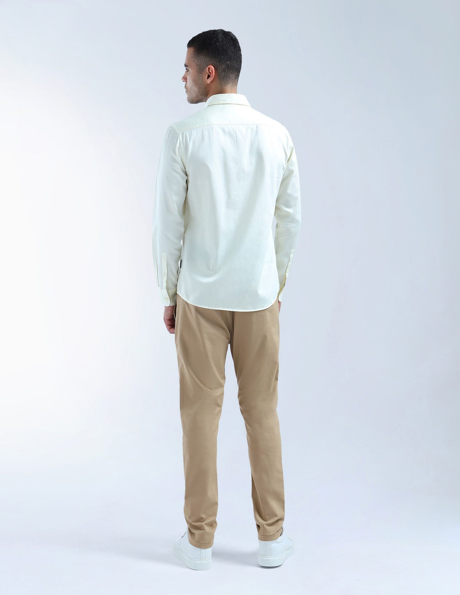 Flying Machine Slash Slim Tapered Fit Mid Rise Trouser