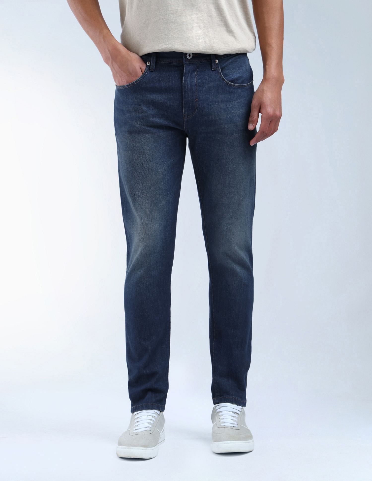 Flying Machine Slash Slim Tapered Fit Authentic Premium Jeans