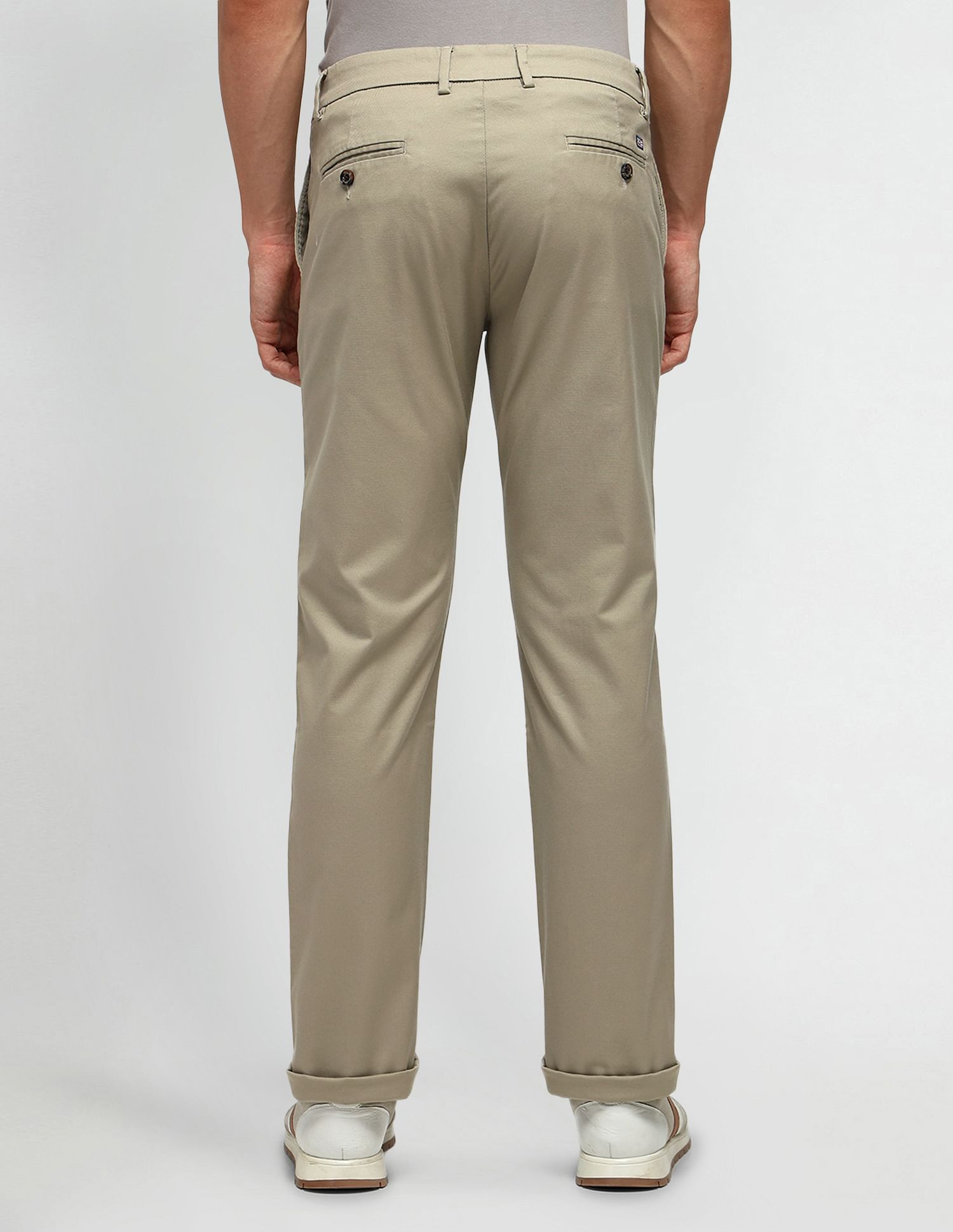 Arrow Sport Solid Dobby  Trousers