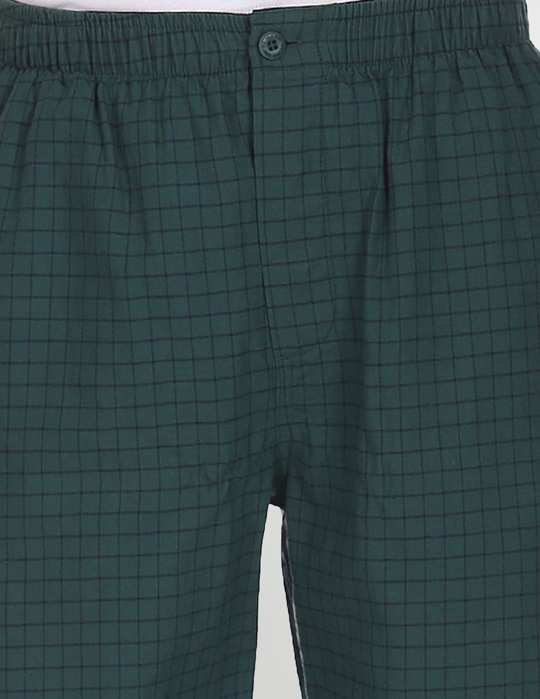 USPA Innerwear Pure Cotton Checked I692 Bermudas - Pack Of 1