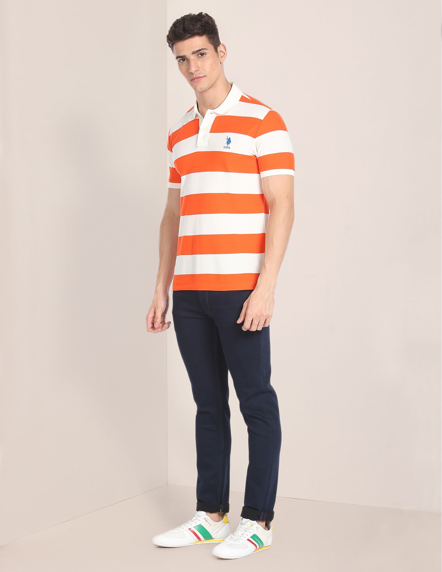 U.S. Polo Assn. Cotton Rugby Polo Shirt