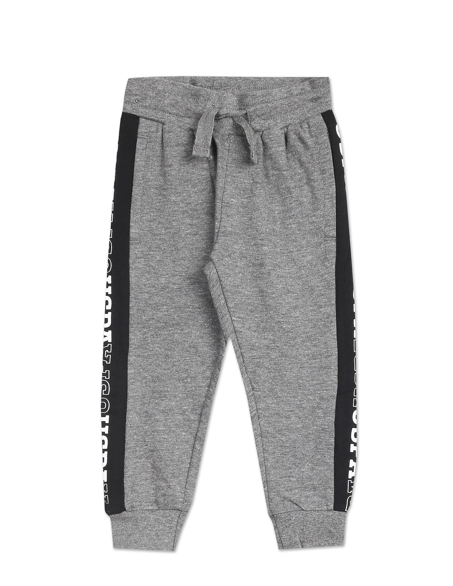 U.S. Polo Assn. Kids Brand Taped Cotton Track Pants
