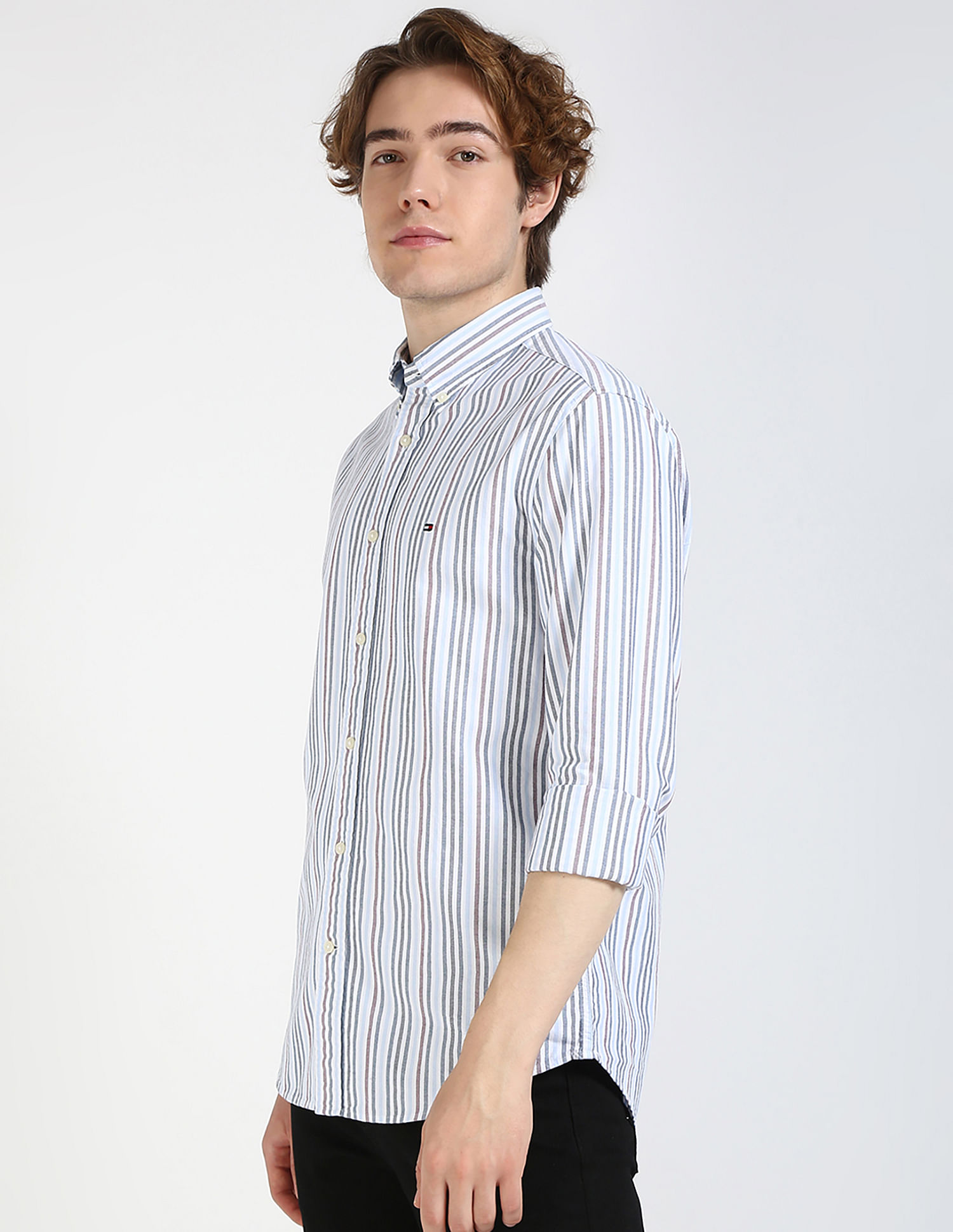Tommy Hilfiger Multi Stripe Oxford Regular Fit Shirt