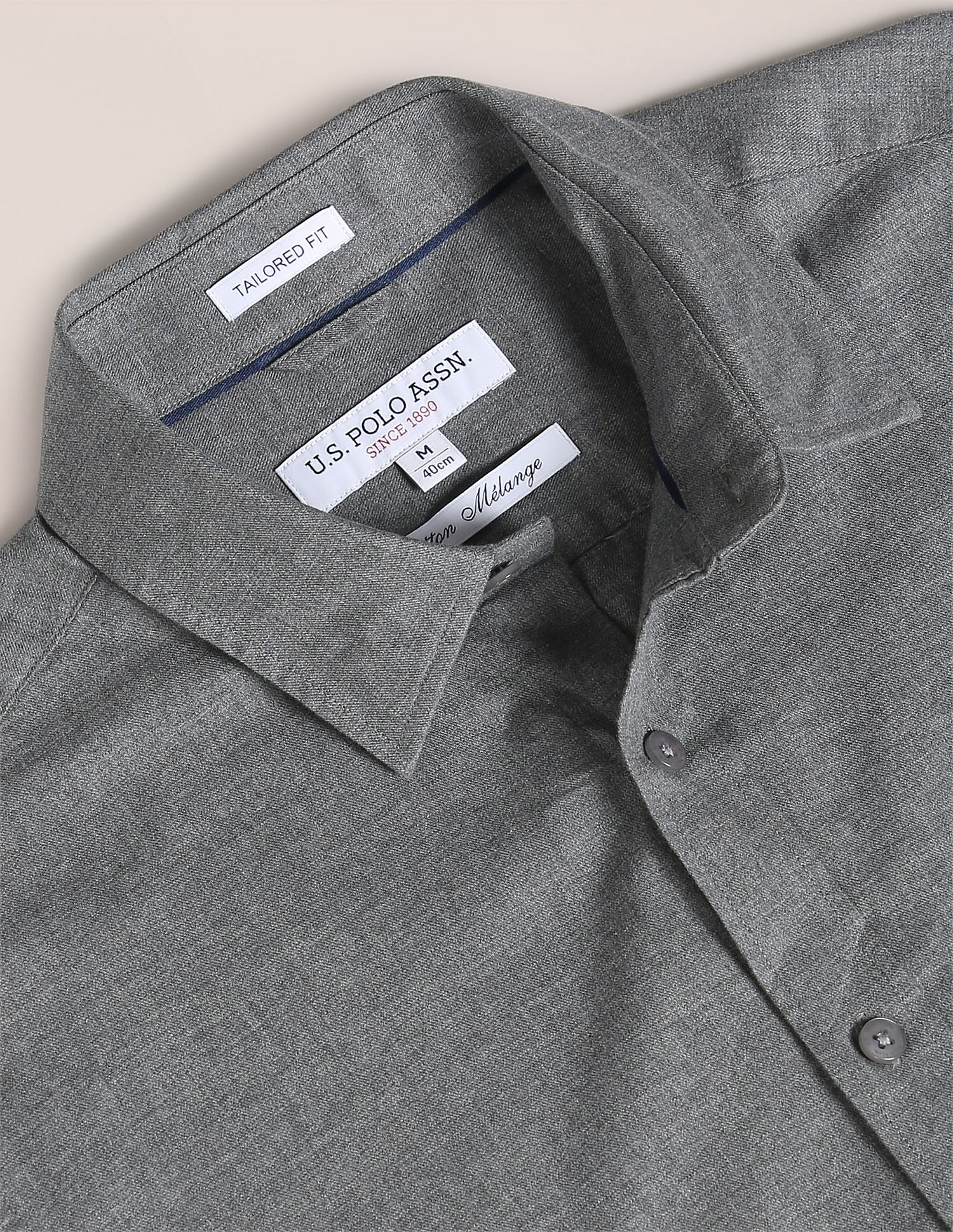 U.S. Polo Assn. Heathered Regular Fit Shirt