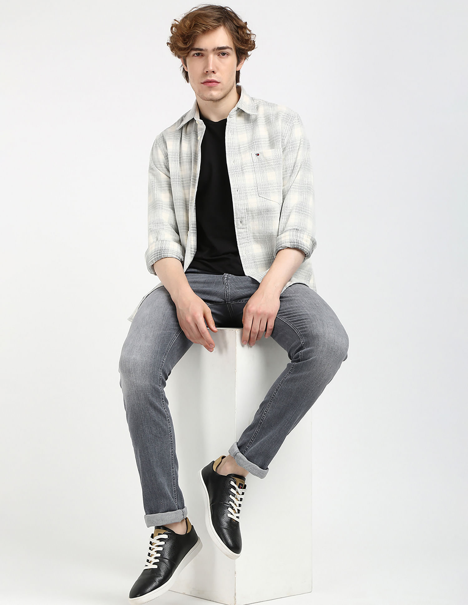 Tommy Hilfiger Corduroy Tartan Checked Shirt