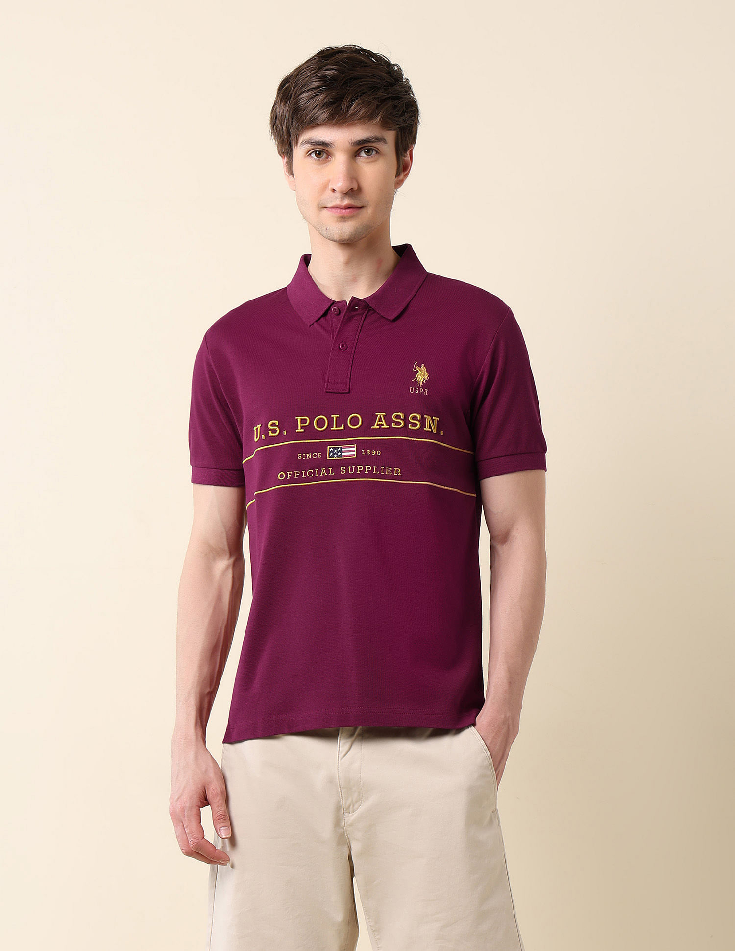 U.S. Polo Assn. Brand Embroidered Classic Polo Shirt