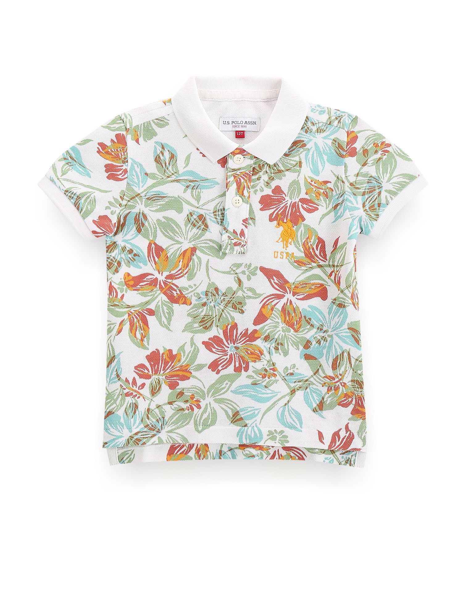 Floral polo 2025 for kids