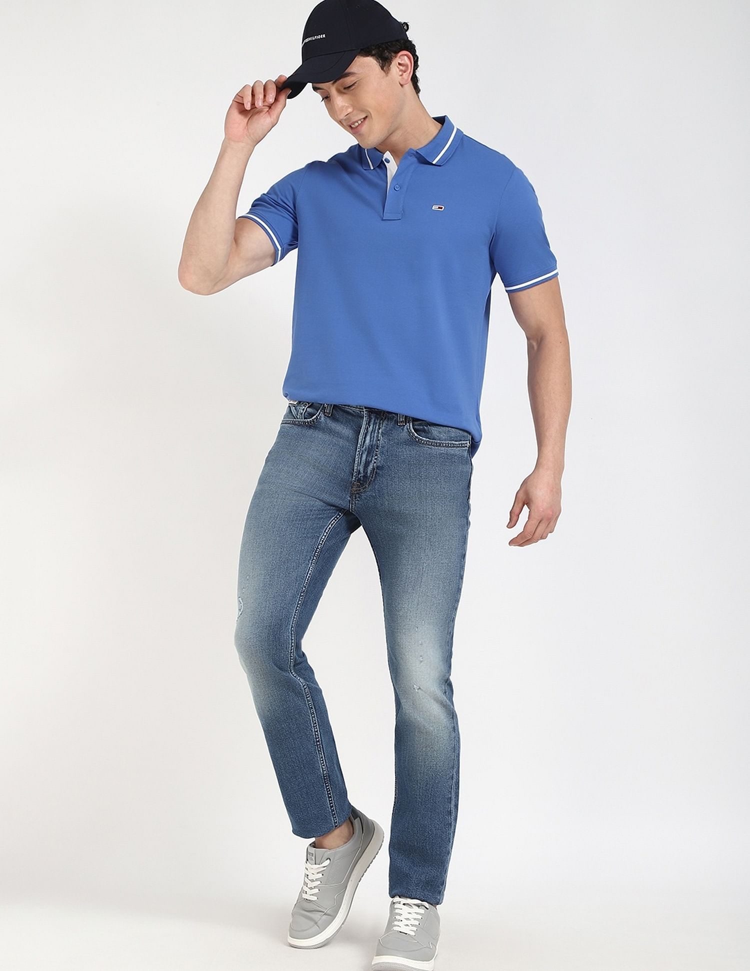 Tommy Hilfiger Solid Regular-Fit Cotton Polo Shirt