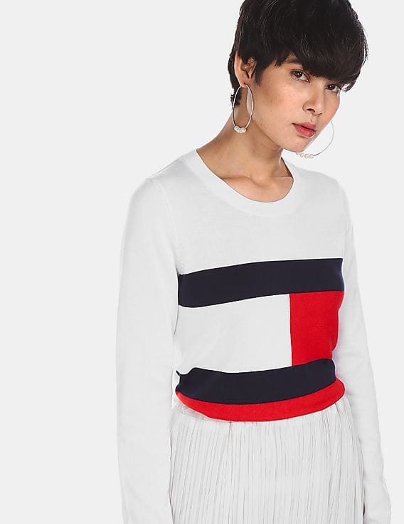 colour block tommy hilfiger jumper
