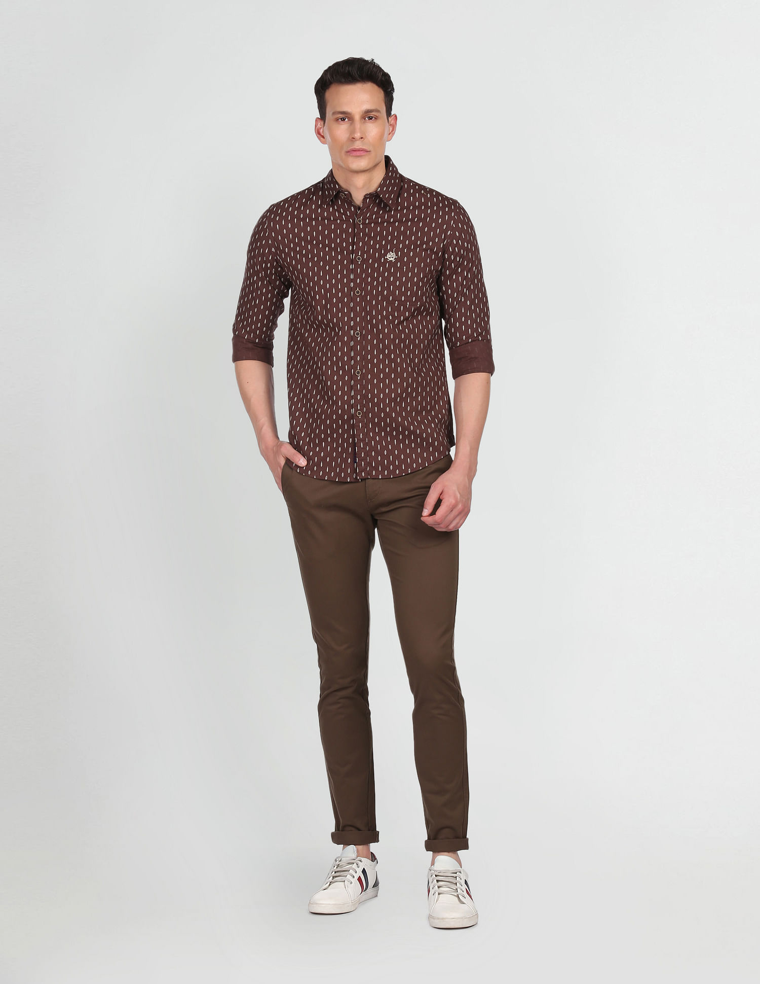U.S. Polo Assn. Denim Co. Cotton Printed Casual Shirt