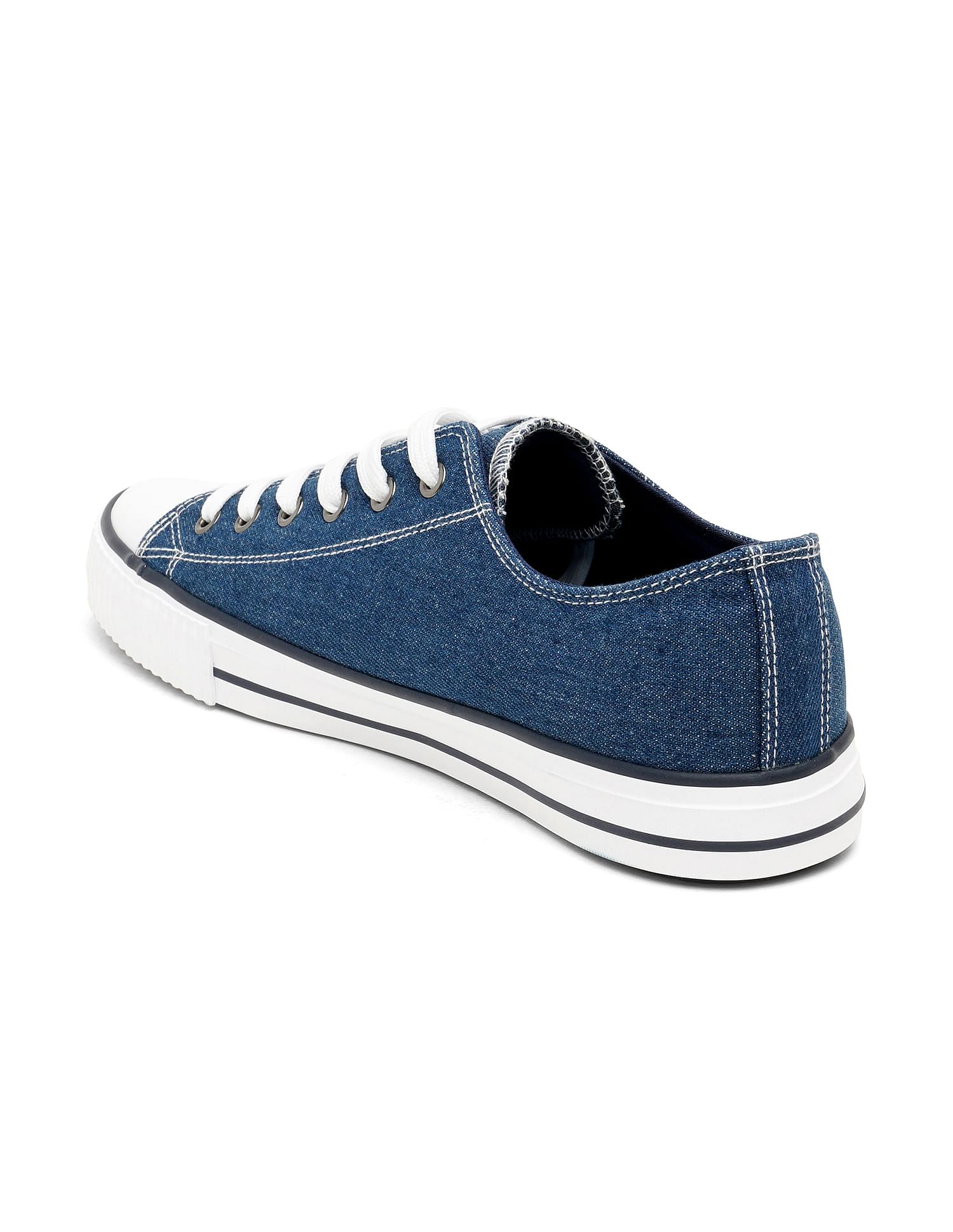 Flying Machine Men Round Toe Washed Cox 2.0 Sneakers