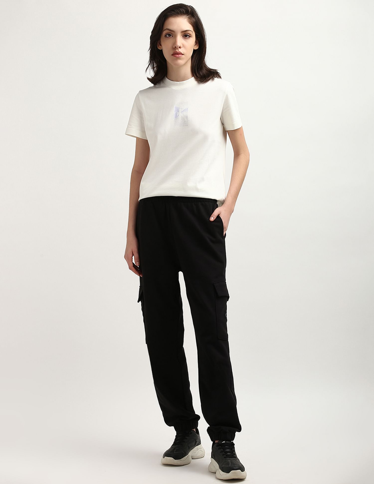Buy Calvin Klein Woven Label Utility Joggers - NNNOW.com