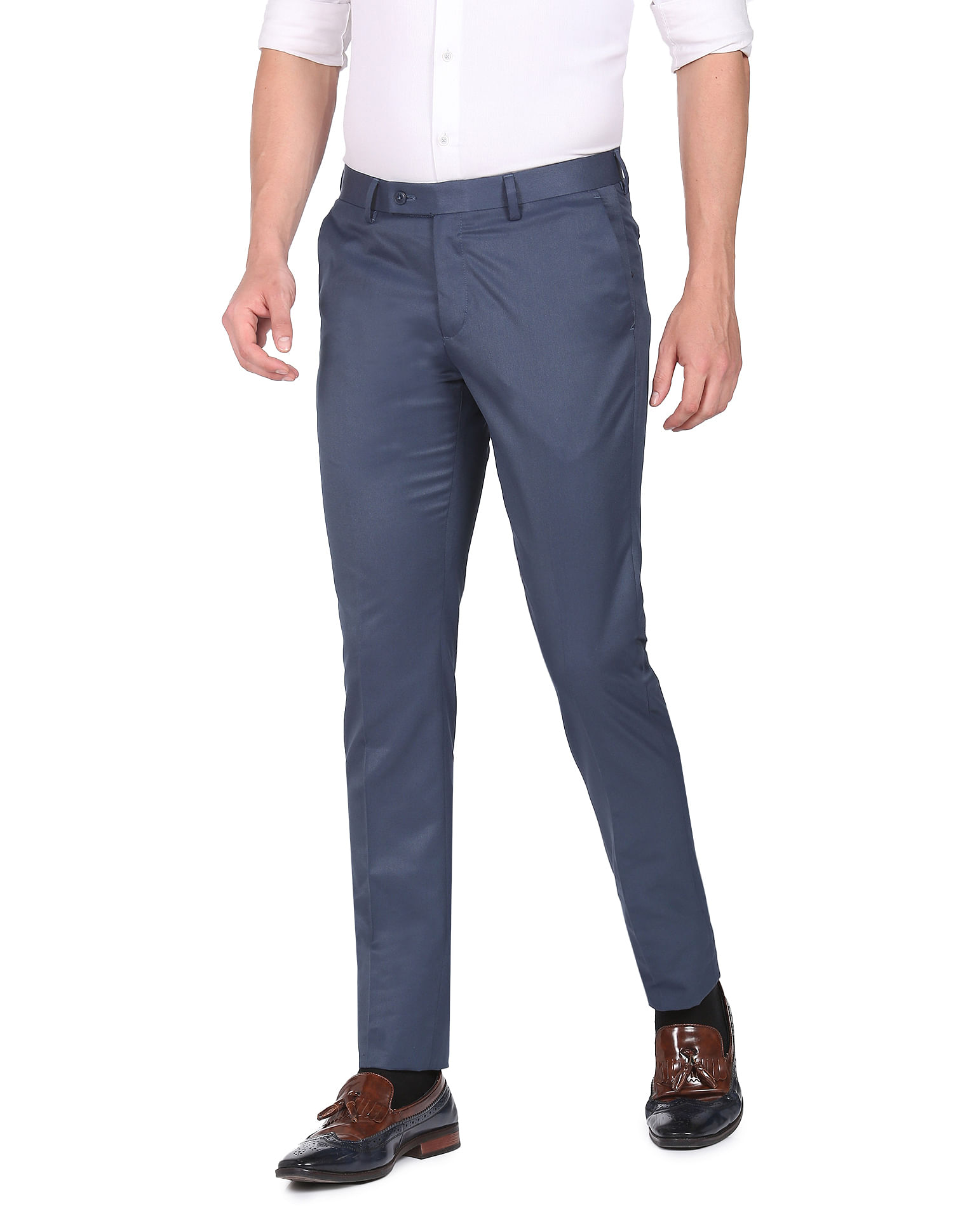 Blue Trousers - Buy Latest Blue Trousers Online in India | Myntra