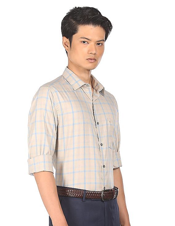 Arrow Manhattan Slim Fit Check Formal Shirt