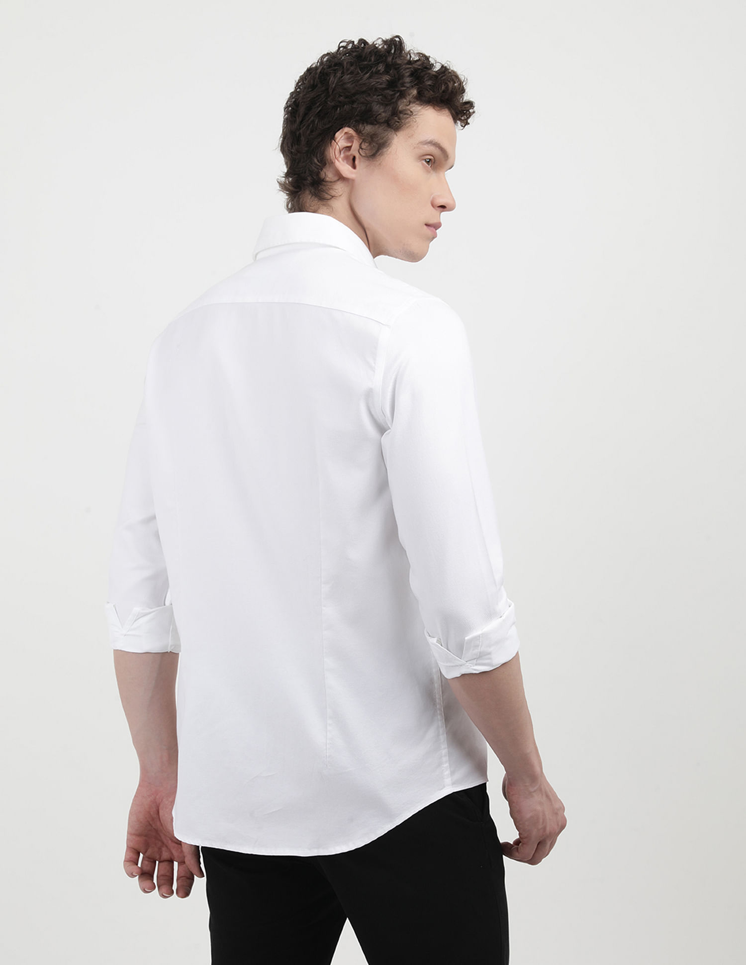 Calvin Klein Solid Slim Fit Shirt