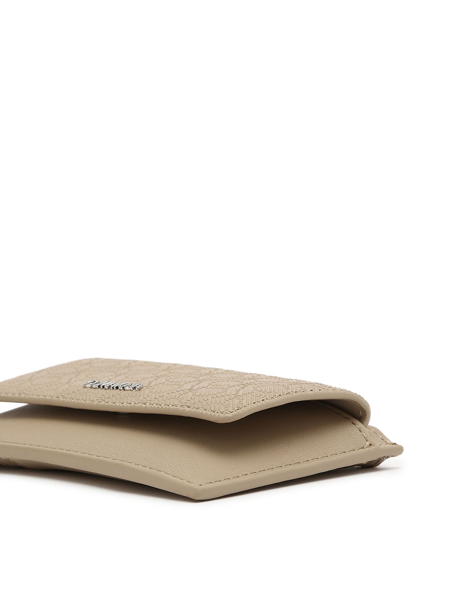 Calvin Klein Beige Textured Wallet For Stylish Accessories
