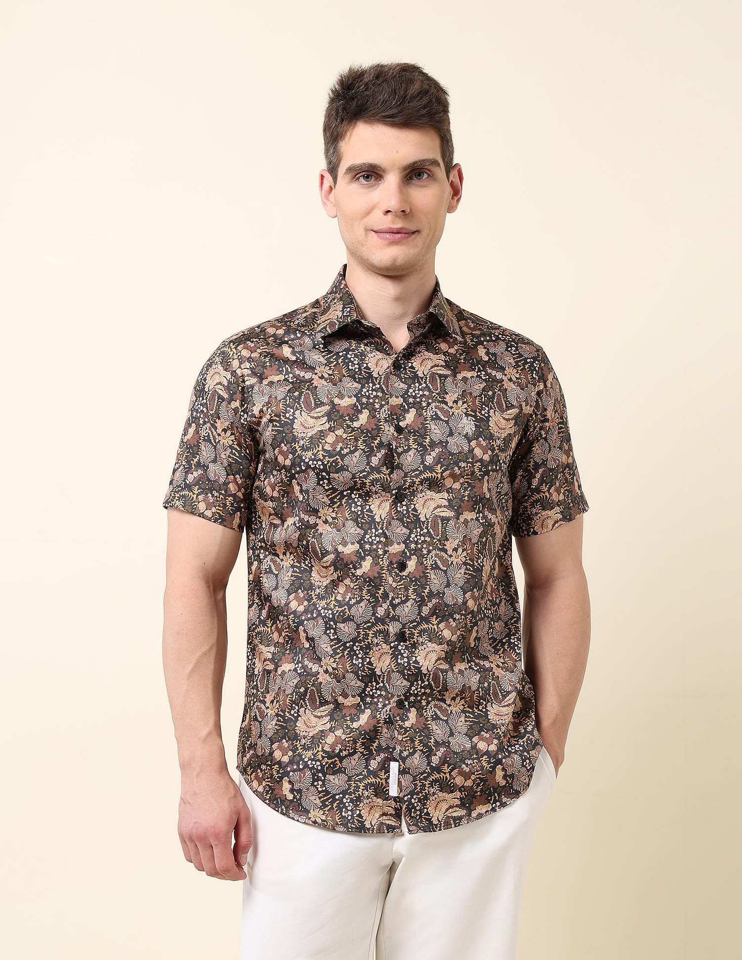 U.S. Polo Assn. All-Over Printed Satin Shirt