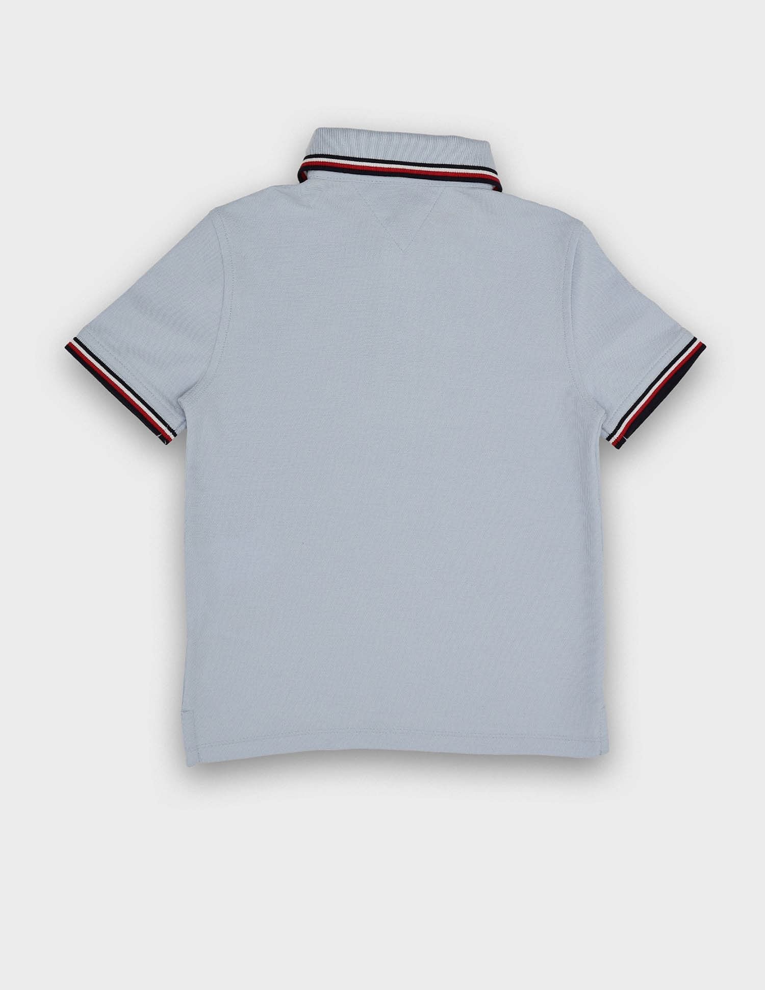 Tommy Hilfiger Kids Boys Solid Regular-Fit Cotton Polo Shirt