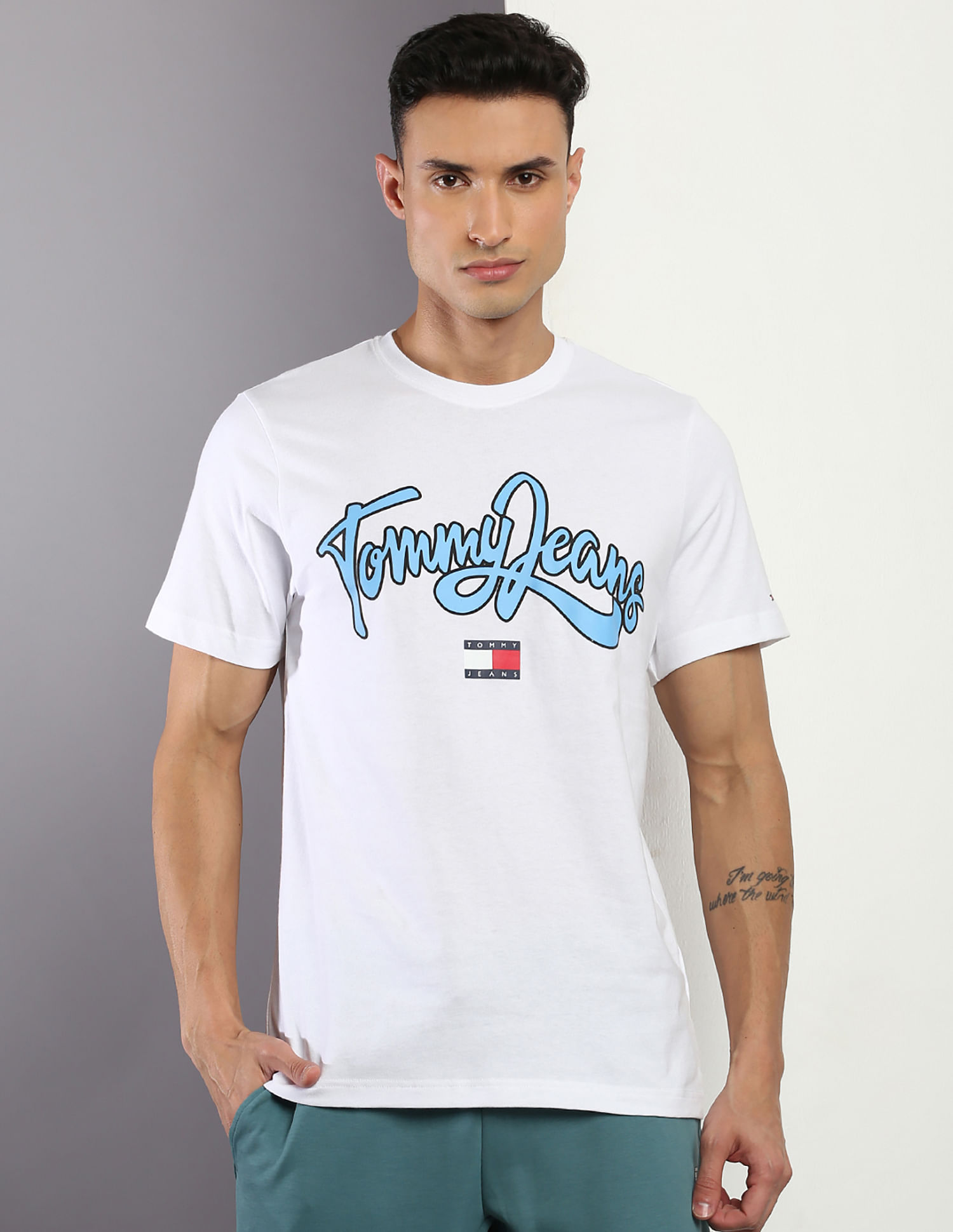 Buy Tommy Hilfiger College Logo Organic Cotton T-Shirt -