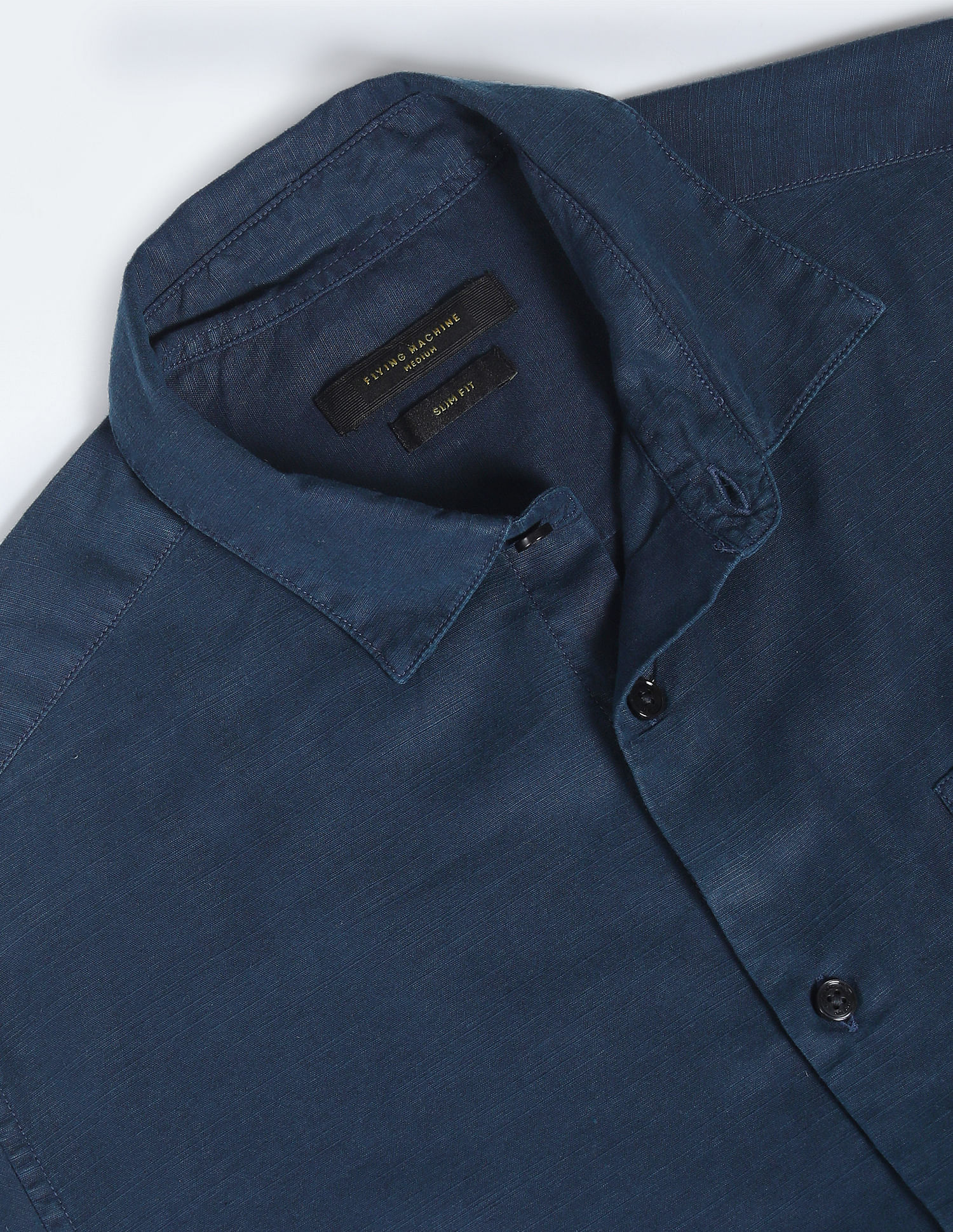 Flying Machine Tencel Hemp Overdyed Shirt