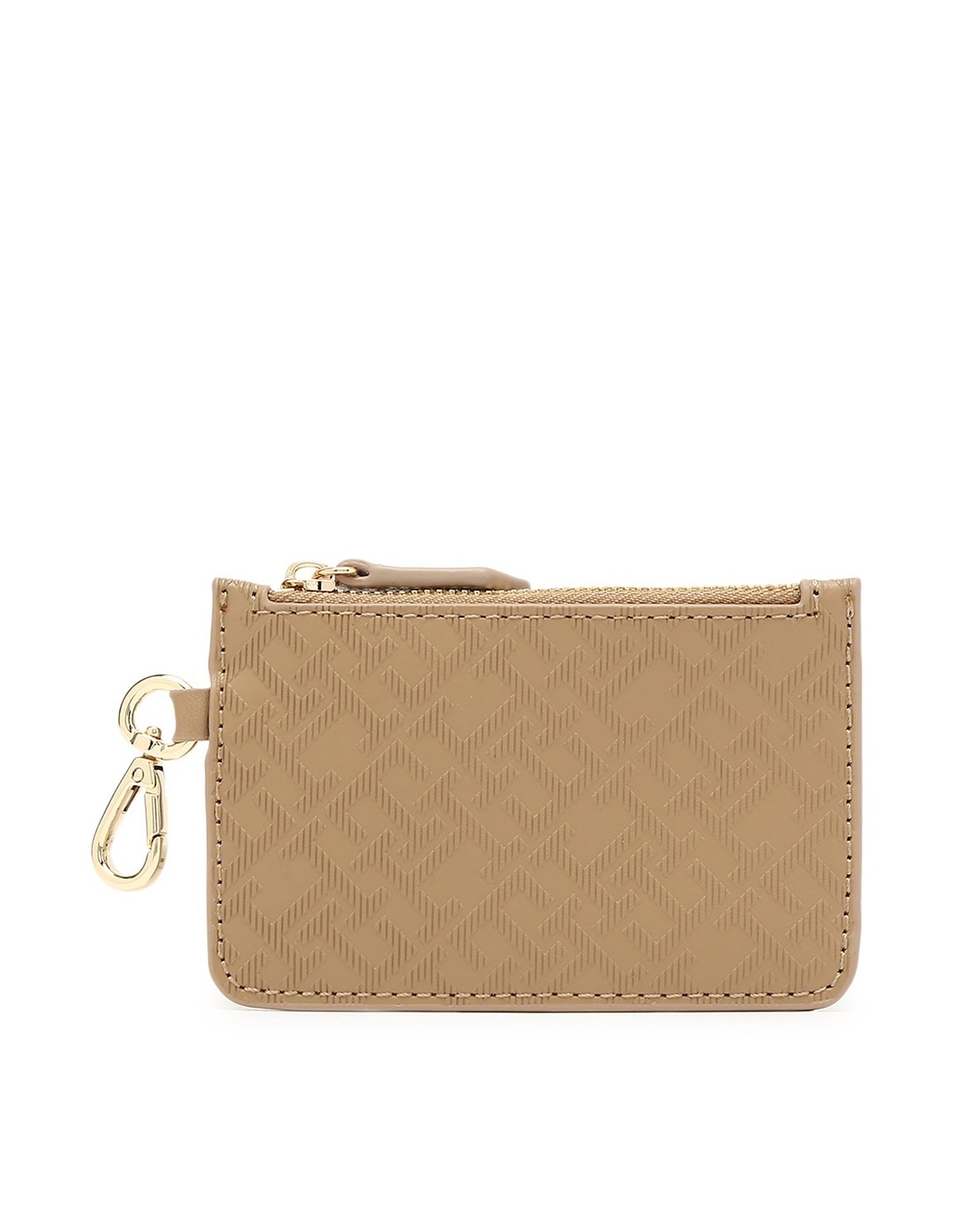 Tommy Hilfiger Solid Khaki Pu Handbags