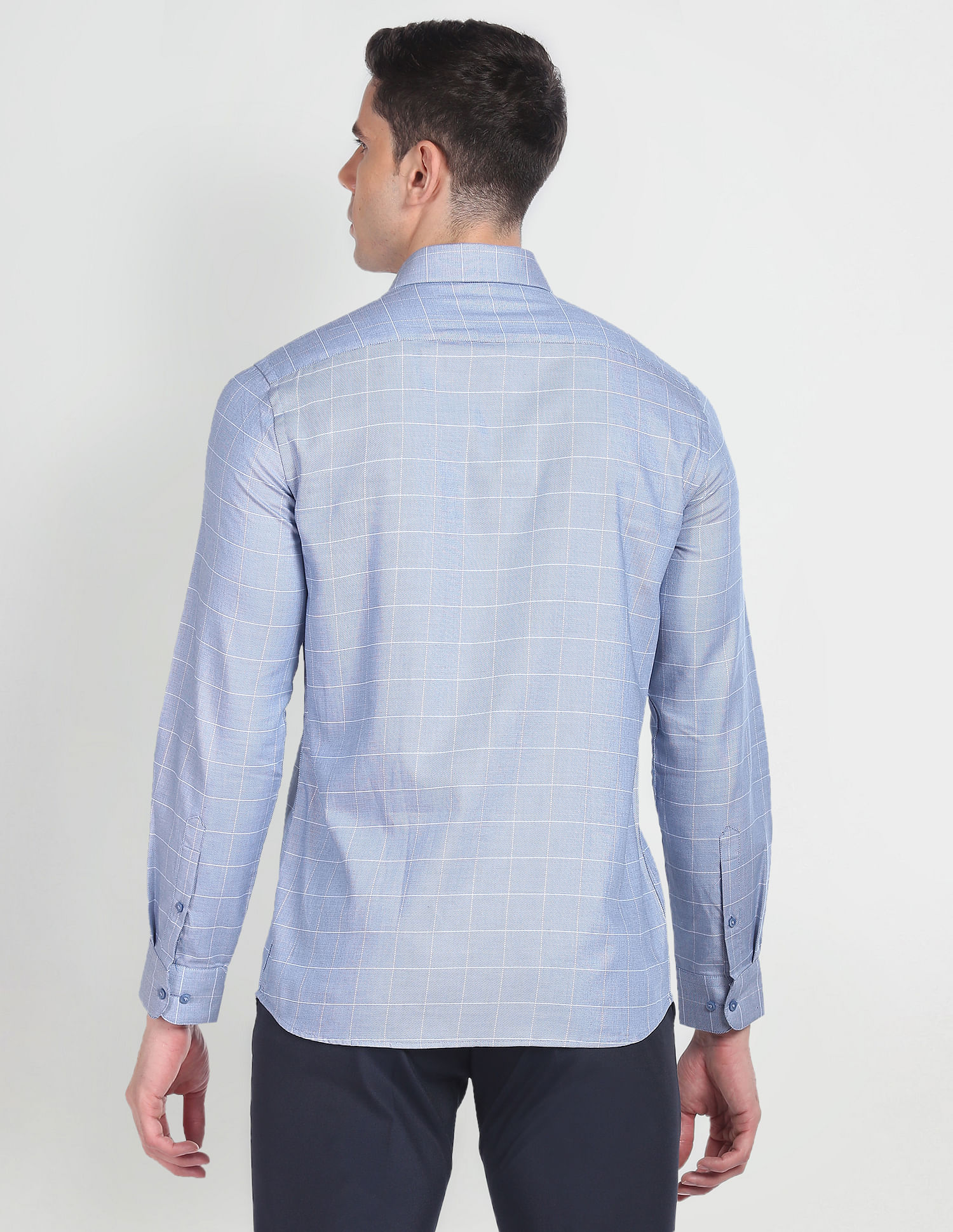 Arrow Windowpane Check Slim Shirt