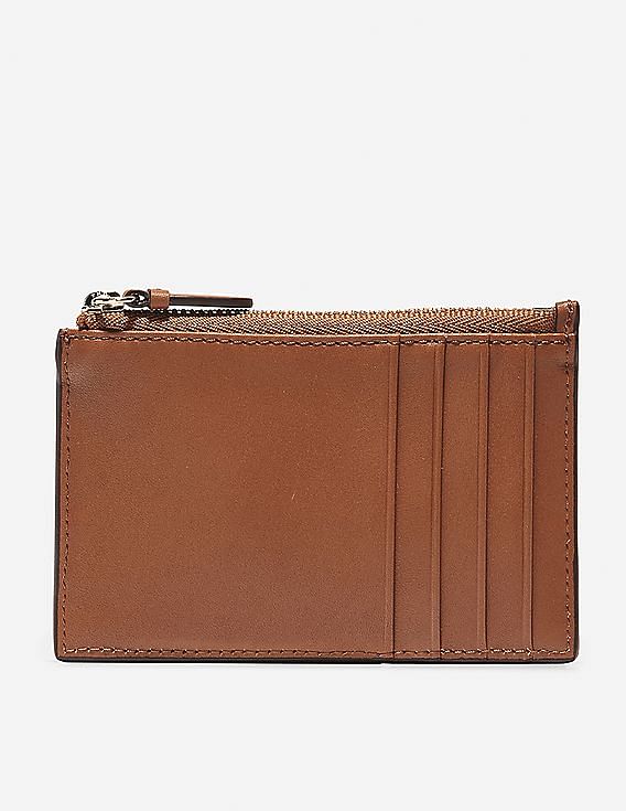 Buy Cole Haan Women Tan GRANDSERIES Card Case With Zip NNNOW