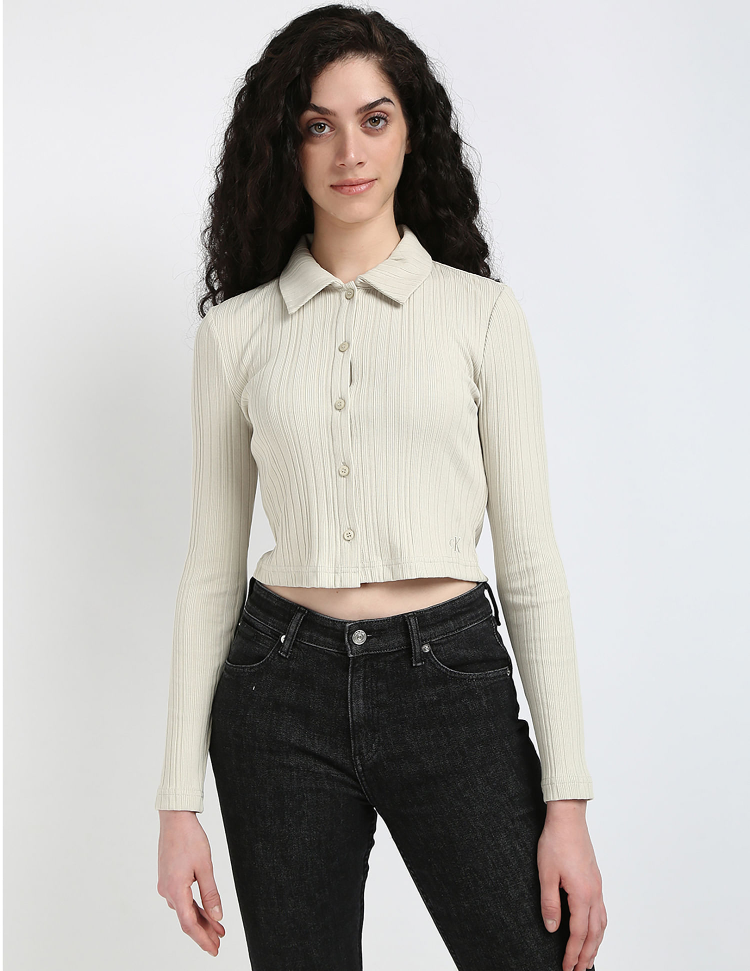 Calvin Klein Jeans Polo Rib Slim Fit Top