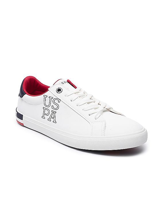 Lacoste White Gripshot Canvas Printed Sneakers for Men | Lacoste.in