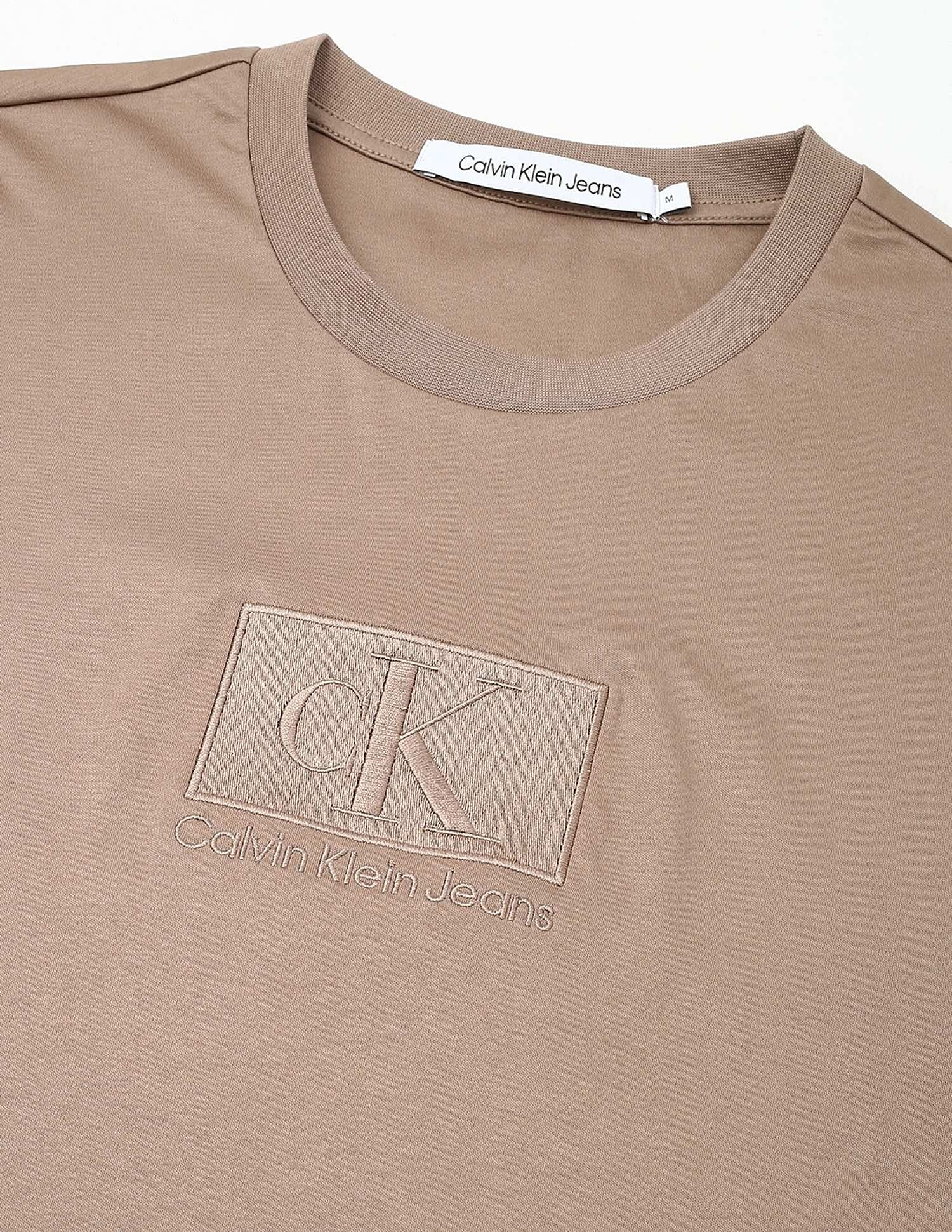 Calvin Klein Jeans Embroidered Logo Regular-Fit Cotton T Shirt
