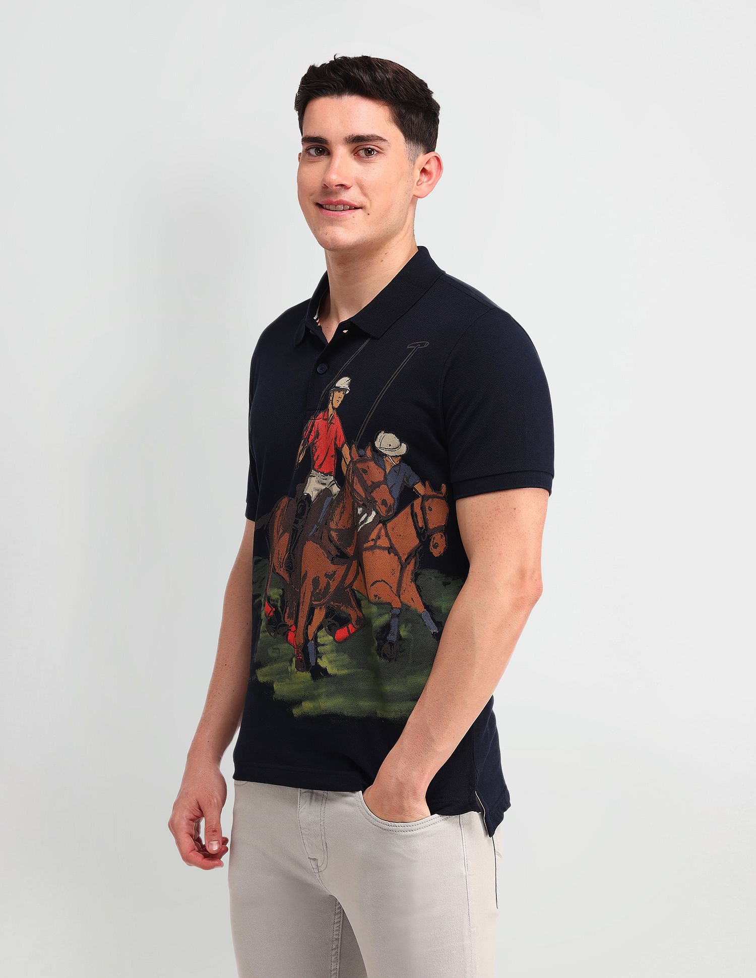 U.S. Polo Assn. Denim Co. Outdoor Muscle Fit Brand Polo Shirt