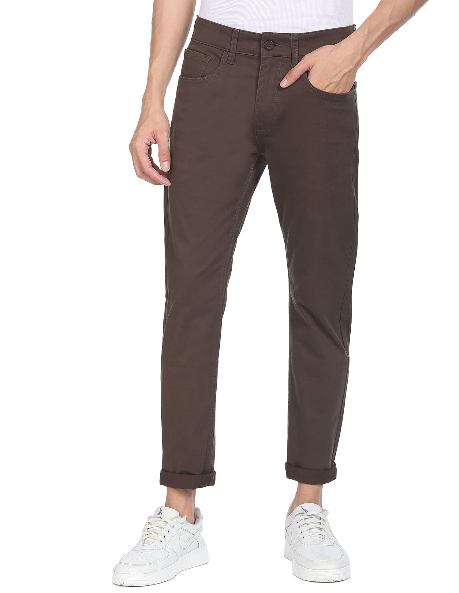 Brown Trousers  Buy Brown Trousers Online in India at Best Price