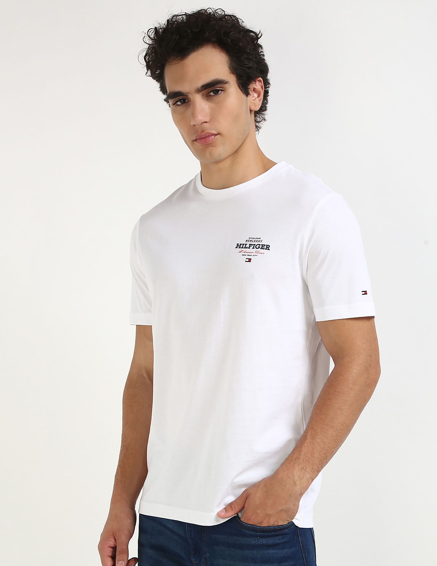 Tommy Hilfiger Logo Regular-Fit Cotton T-Shirt