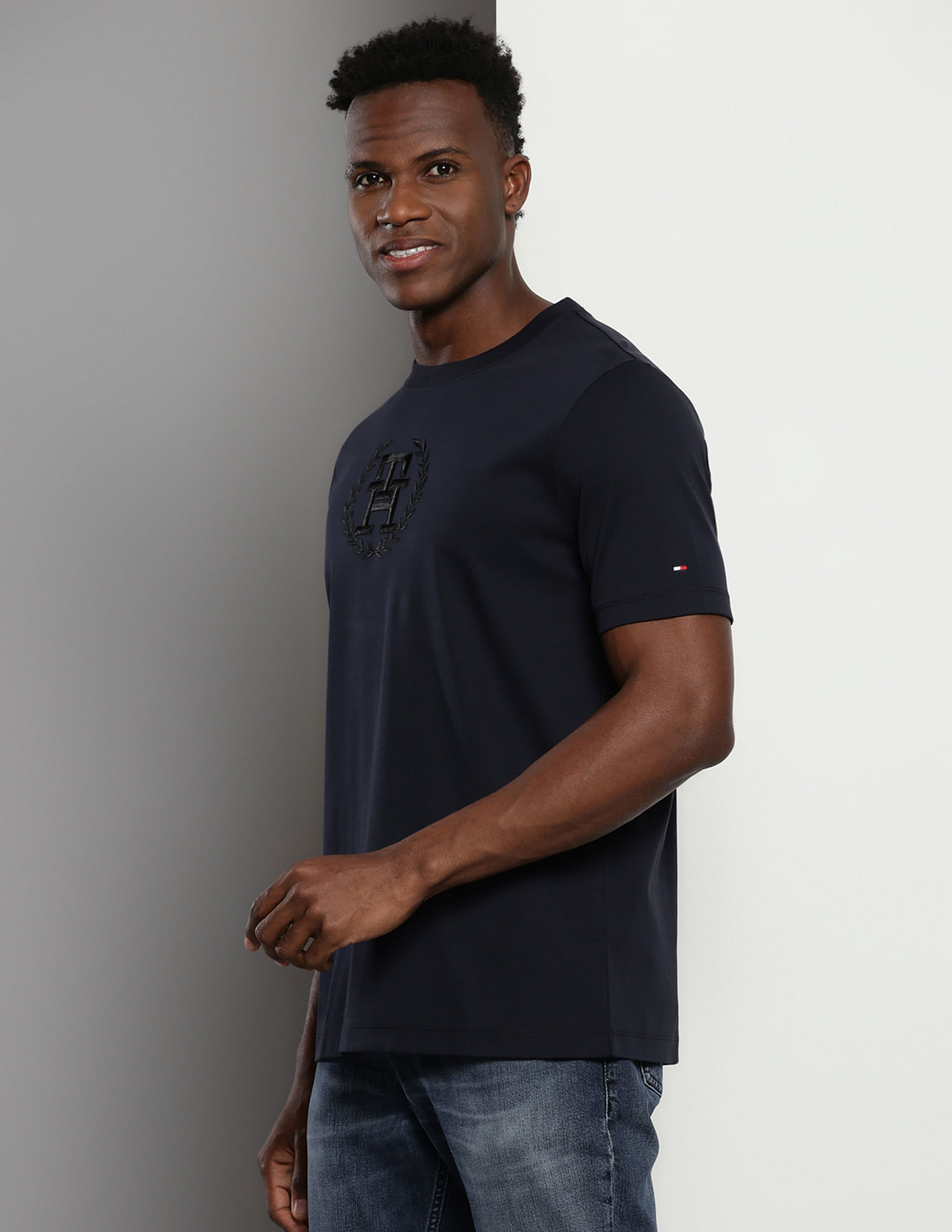Tommy Hilfiger Sustainable Embroidered Laurel T-Shirt