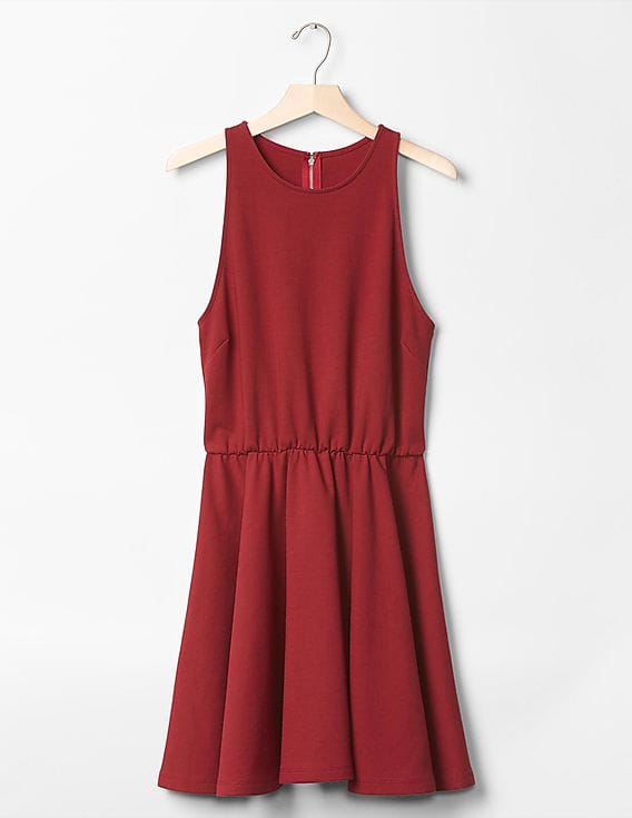 Buy GAP Women Red Sleeveless Fit & Flare Dress - NNNOW.com