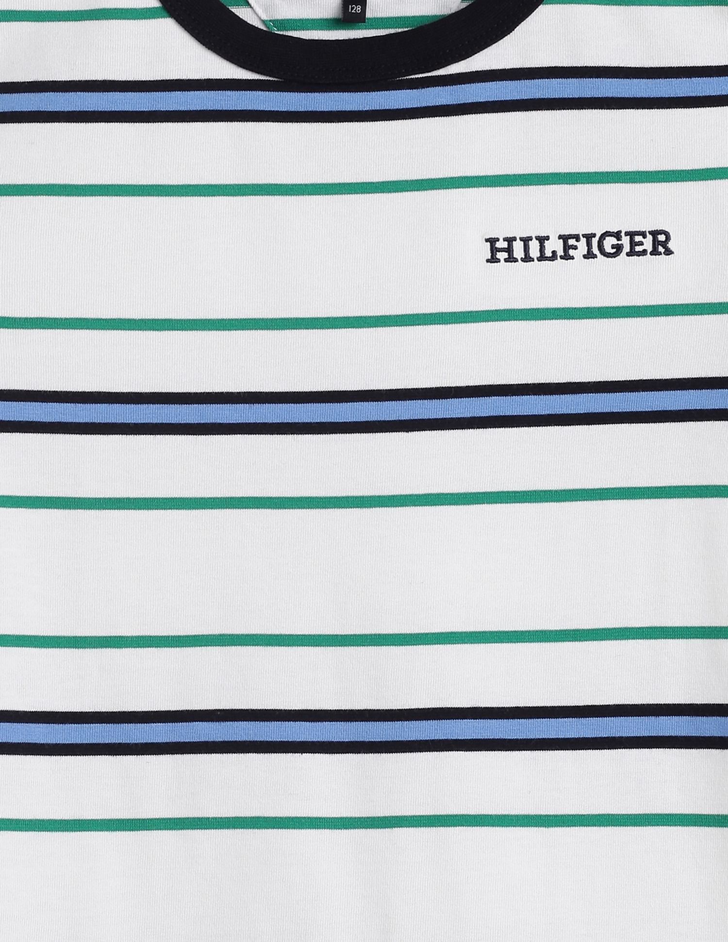 Tommy Hilfiger Kids Boys Monotype Striped T-Shirt