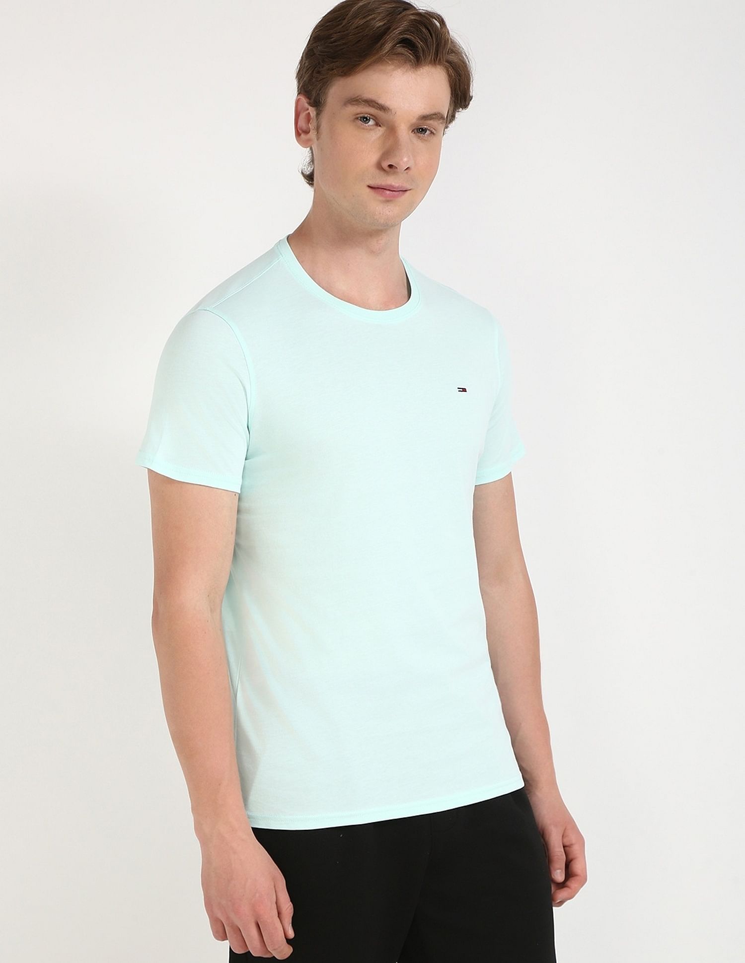 Tommy Hilfiger Solid Slim-Fit Cotton T-Shirt