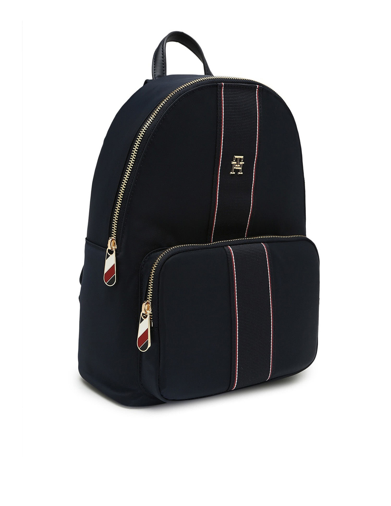Tommy Hilfiger Solid Blue Nylon Backpack