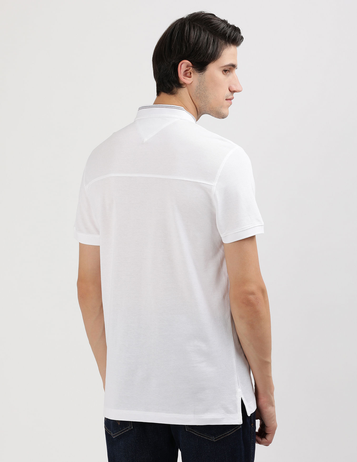 Tommy Hilfiger Baseball Collar Slim Fit Polo Shirt