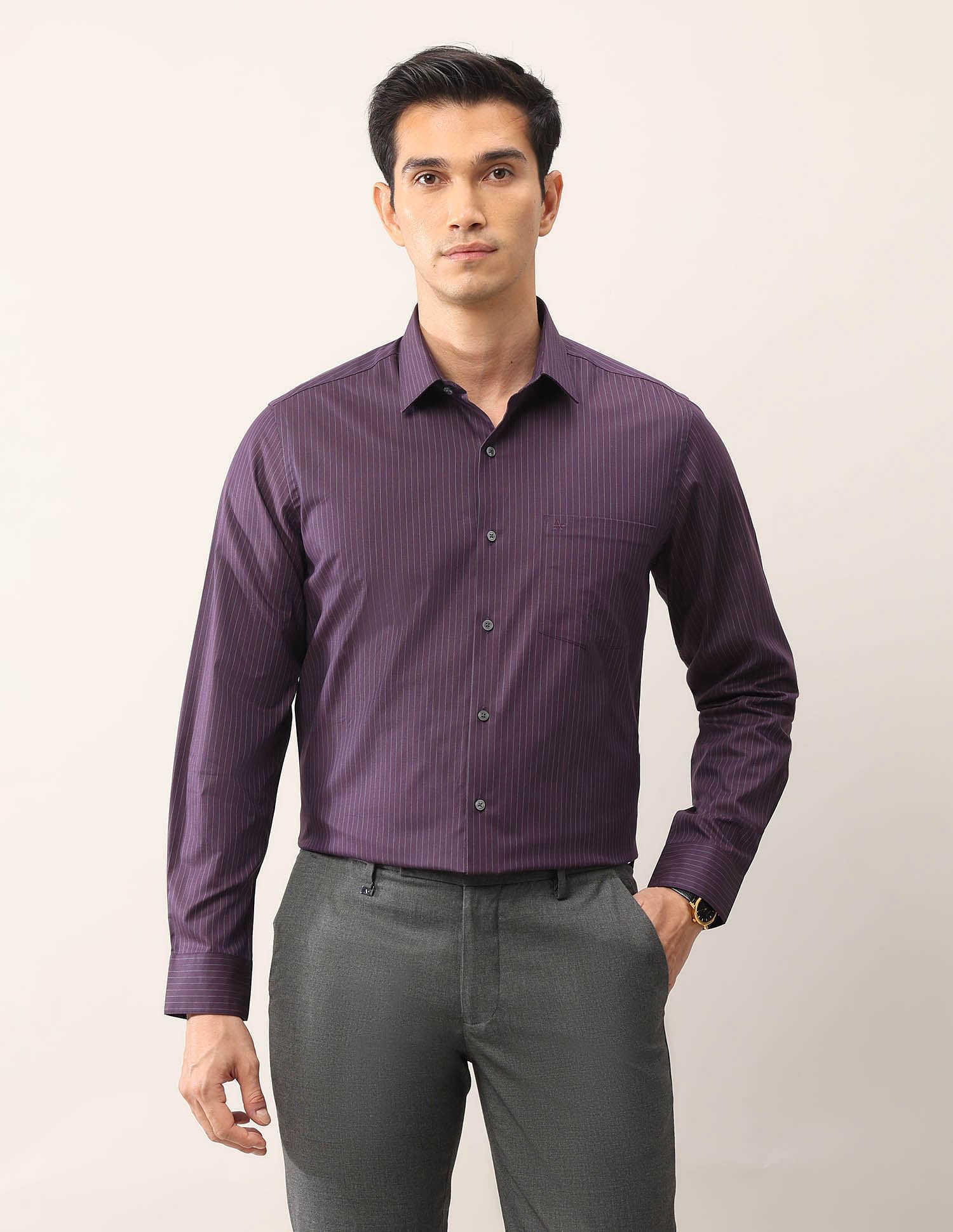 Arrow Vertical Striped Ceremonial Shirt