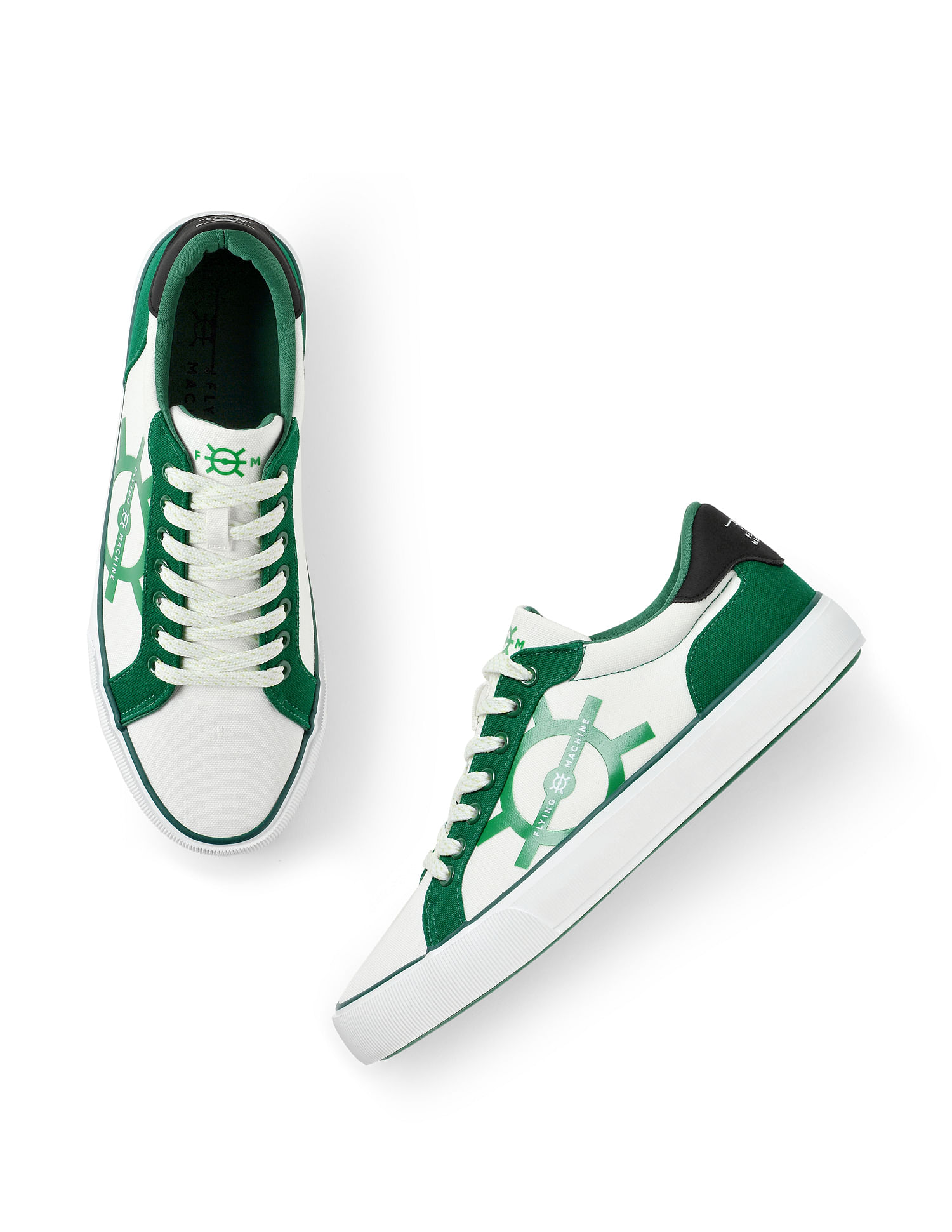 Flying Machine Men Printed Canvas Jaden Sneakers