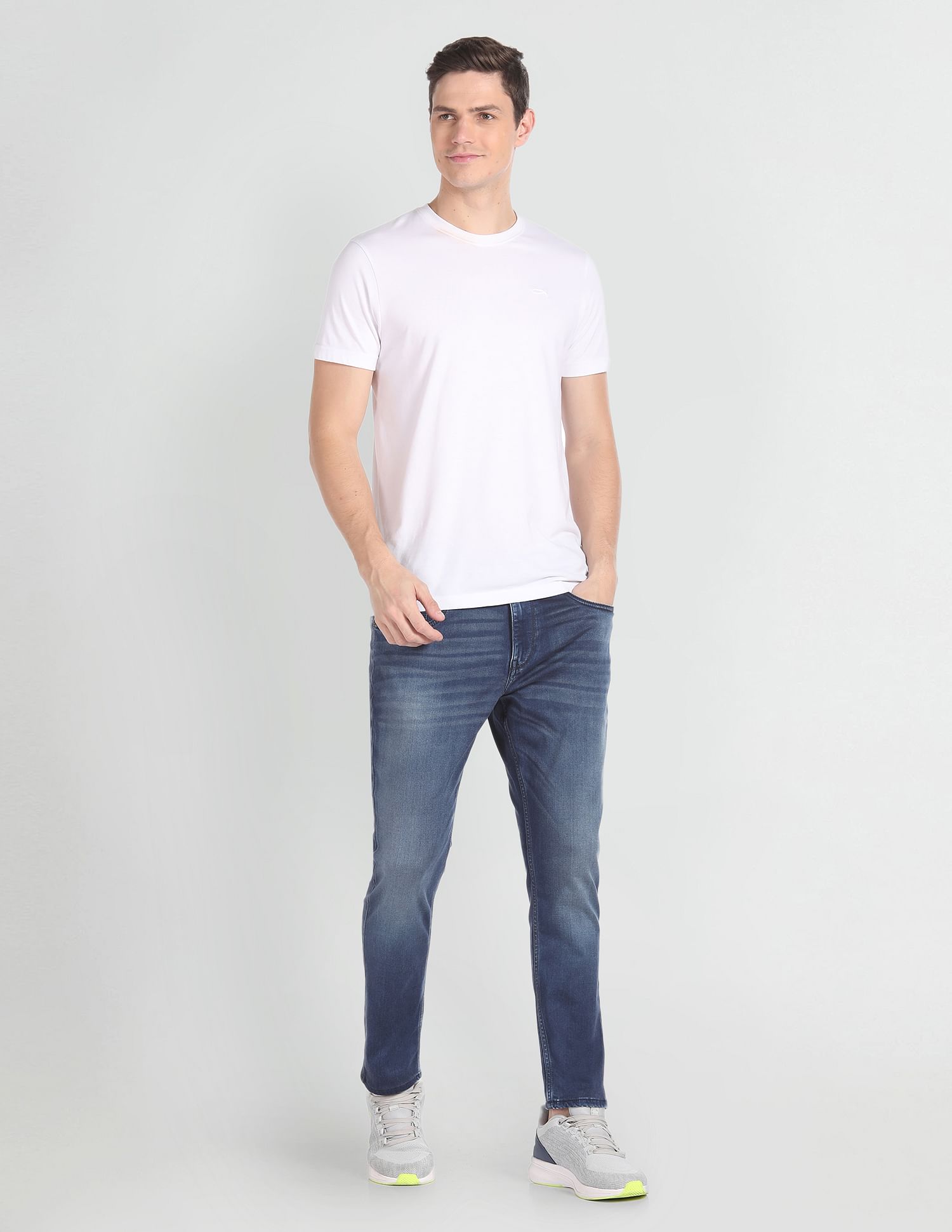 U.S. Polo Assn. Denim Co. Henry Cropped Fit Blue Jeans