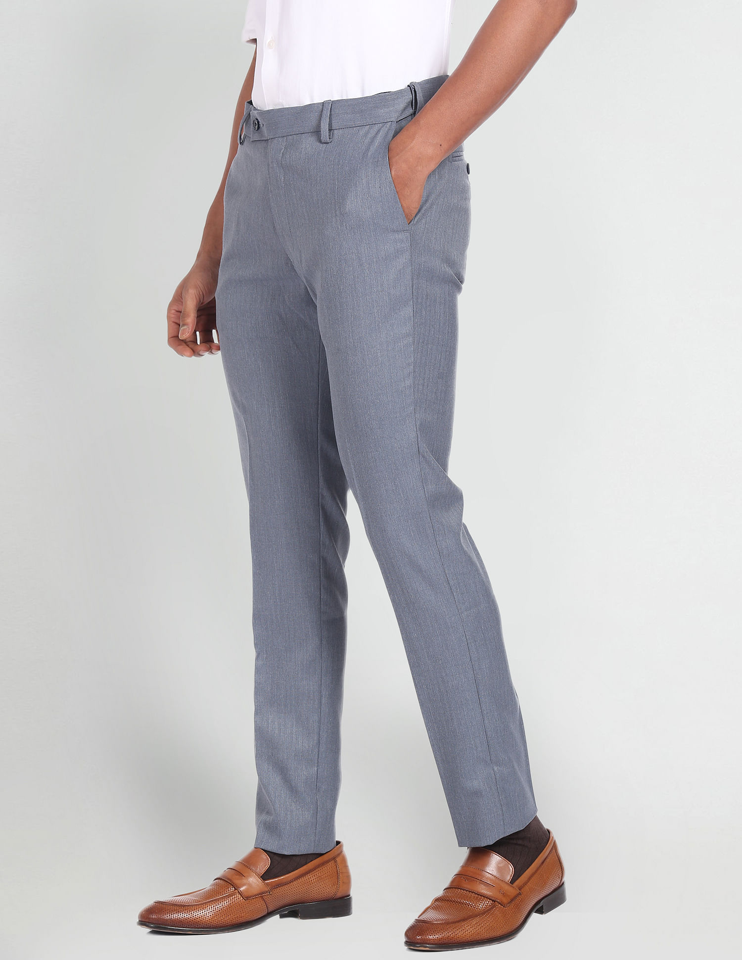 Arrow Vertical Stripe Twill Trousers